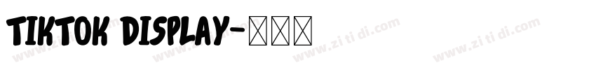 TikTok Display字体转换